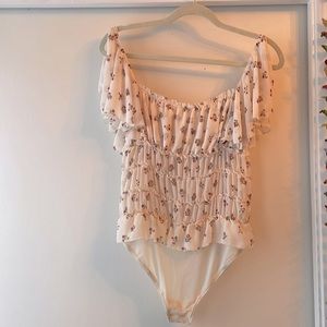 Adorable semi-sheer onesie, size small from Free People’s Intimately Line